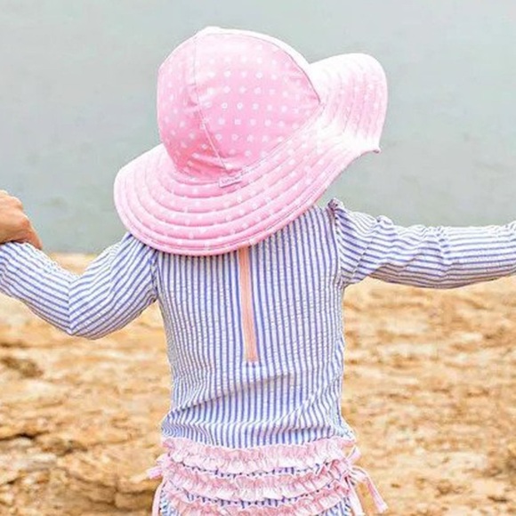 Ruffle Butts Kids Outdoor Sunhat Blue - Picture 3 of 9